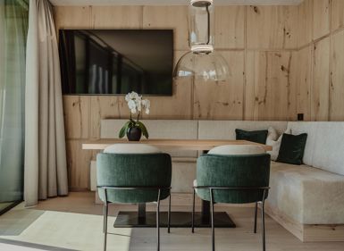 Essbereich des Chalet Dolomites