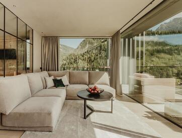 Seating lounge in Chalet Dolomites