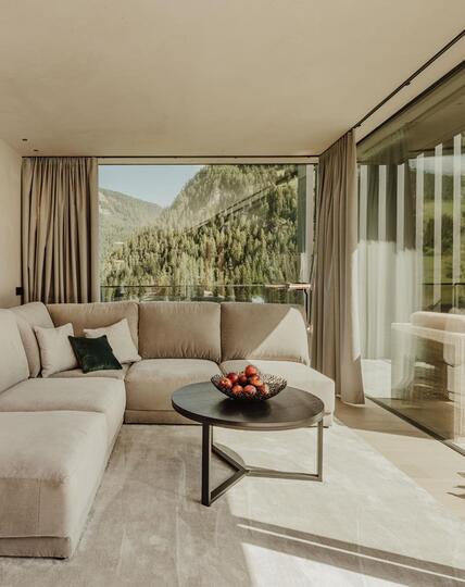 Sitzlounge im Chalet Dolomites
