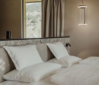 Schlafzimmer des Chalet Dolomites