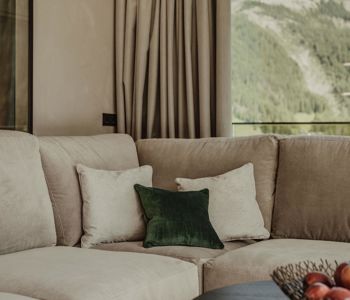Sitzlounge im Chalet Dolomites