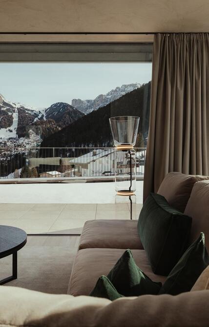 Lounge area in Chalet Dolomites