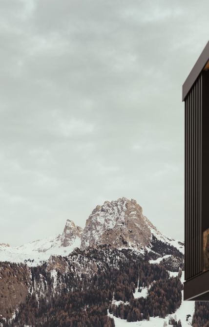 Hotel Granvara with a view of the Dolomites