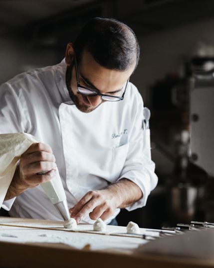 Chef Beniamino Trezza all'opera