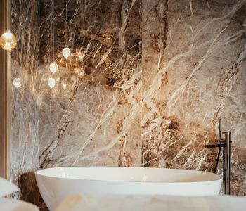 Badezimmer der Dolomite Suite