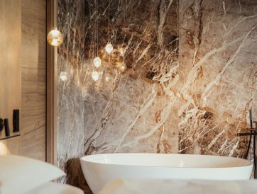 Badezimmer der Dolomite Suite