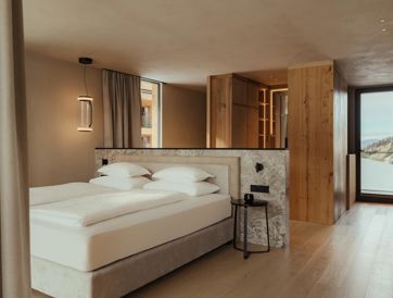 Schlafzimmer im Chalet Dolomites