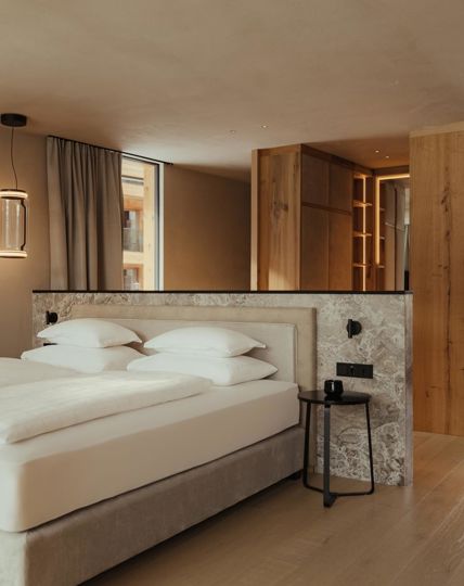 Schlafzimmer im Chalet Dolomites