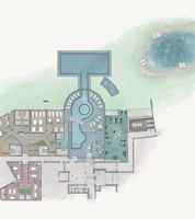 Eine Skizze unseres Wellnessbereichs