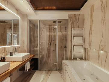 Badezimmer der Wellness Suite