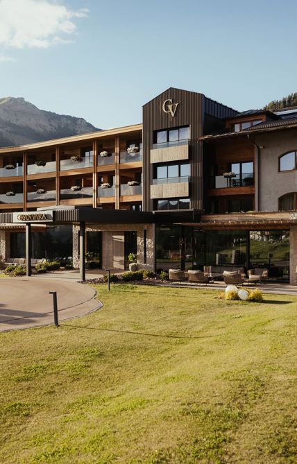 Our hotel seen from the outside in summer