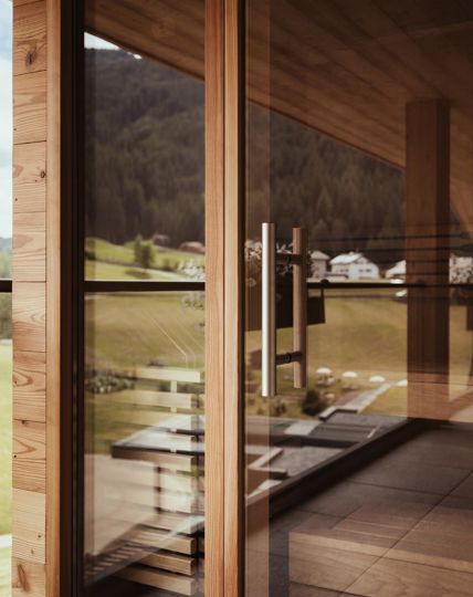 Finnish sauna of the Dolomite Suite