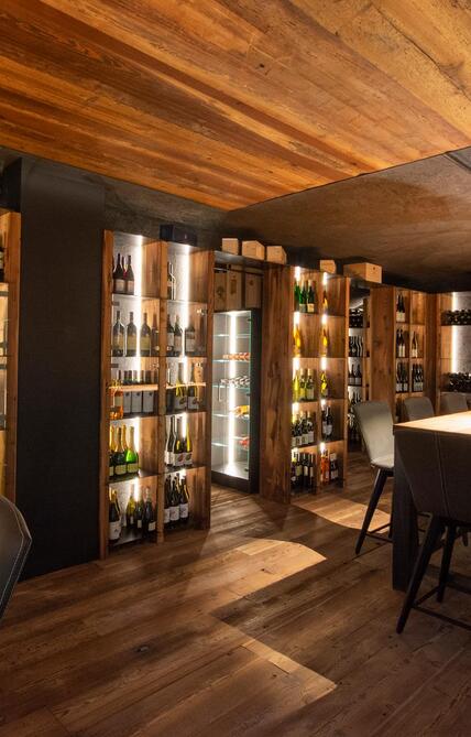 The wine cellar of the Hotel Granvara